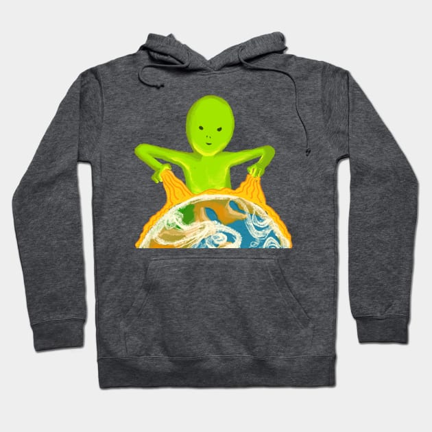 Alien: Beaming on the Eart Hoodie by doteau